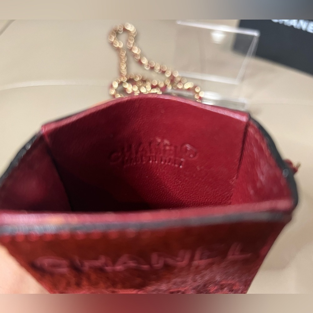 RARE▪️Micro CHANEL Pony & Leather lipstick BAG - Picture 11 of 11